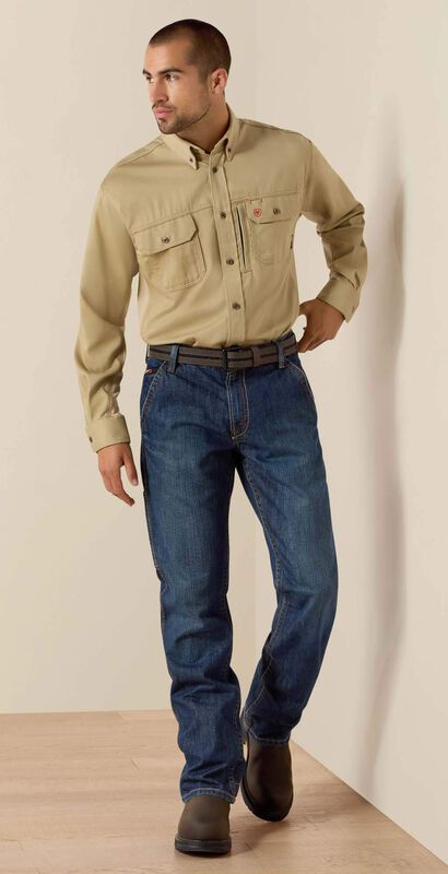 FR Solid Vent Work Shirt Full